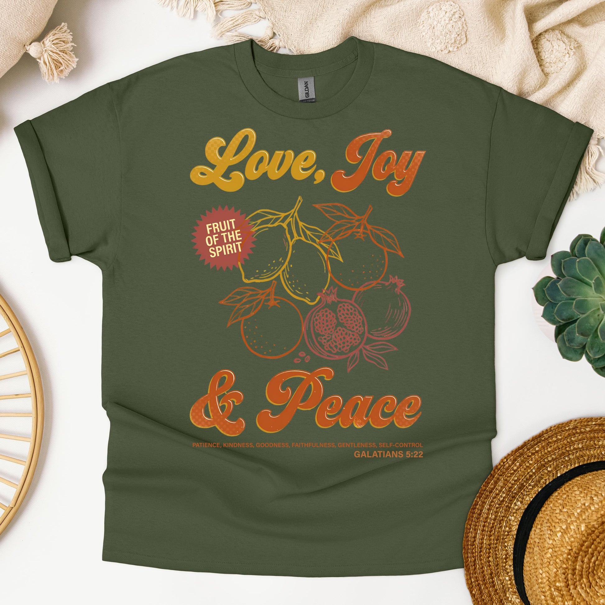 The Fruit Of The Spirit Is Love Joy Peace Patience Kindness Goodness Faithfulness Gentleness Self-control Galatians 5.22 01