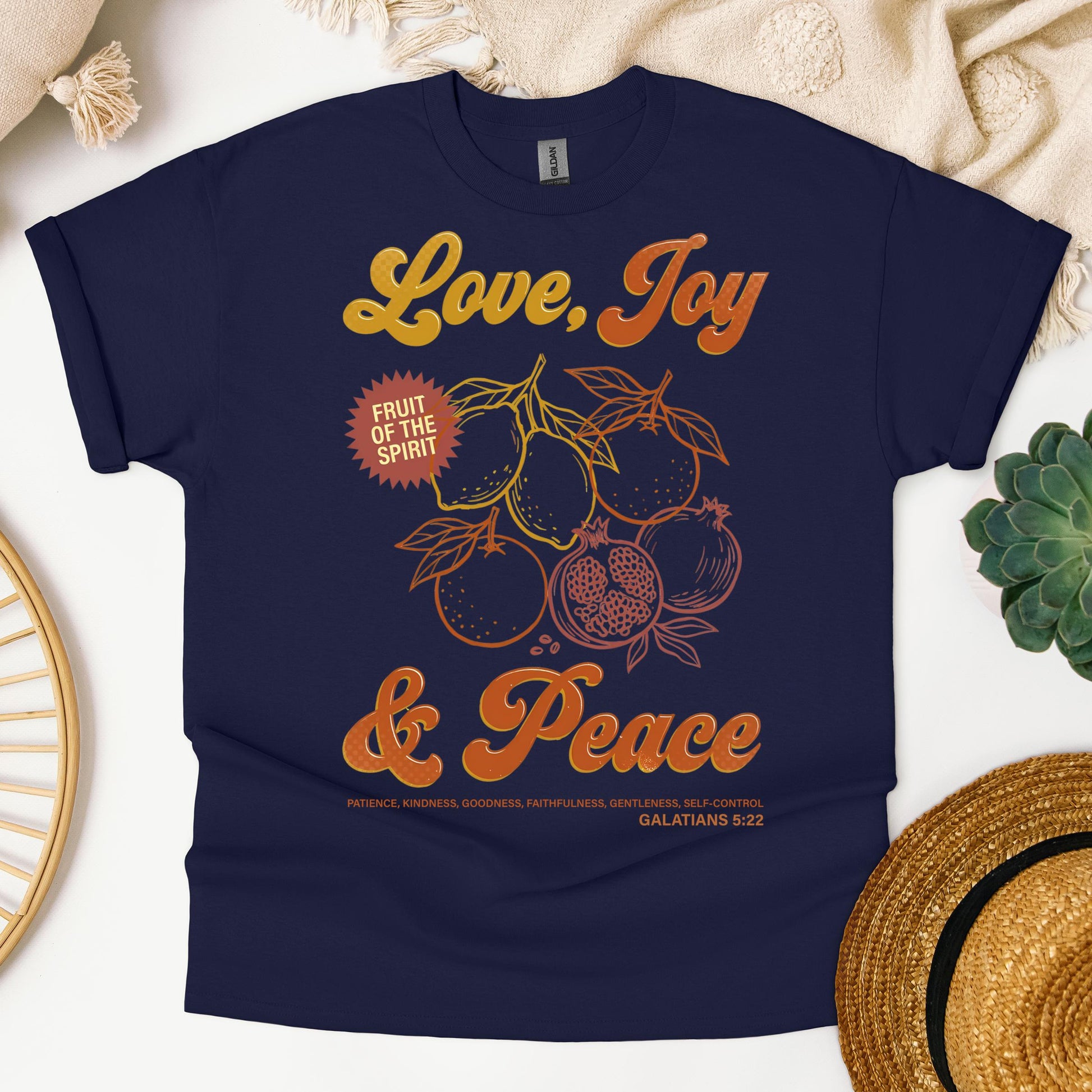 The Fruit Of The Spirit Is Love Joy Peace Patience Kindness Goodness Faithfulness Gentleness Self-control Galatians 5.22 01