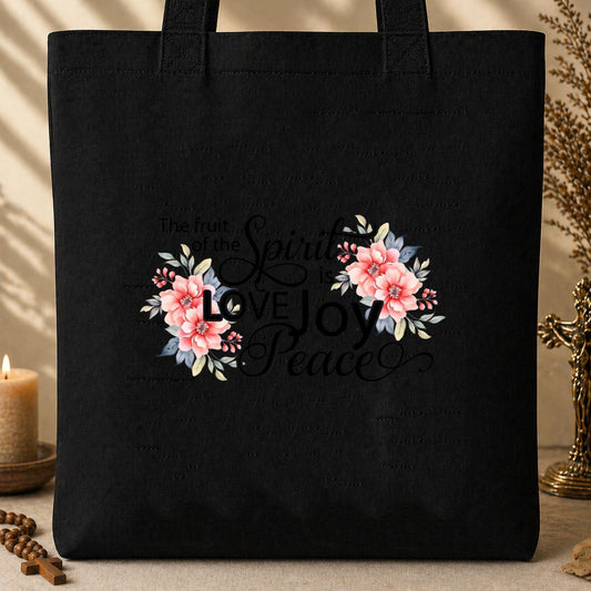 The Fruit Of The Spirit Is Love Joy Peace Tote Bag
