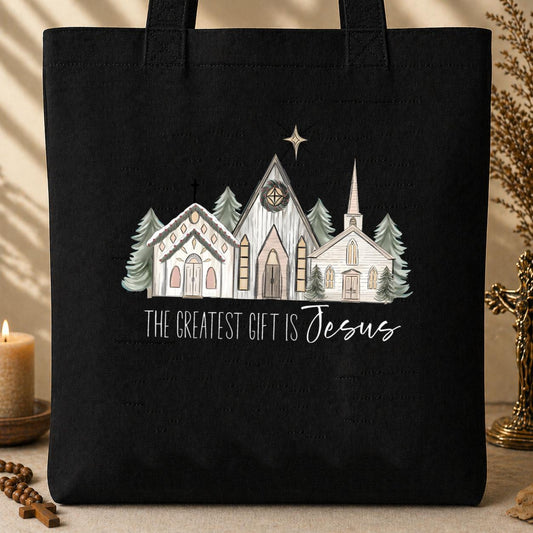 The Greatest Gift Is Jesus Tote Bag