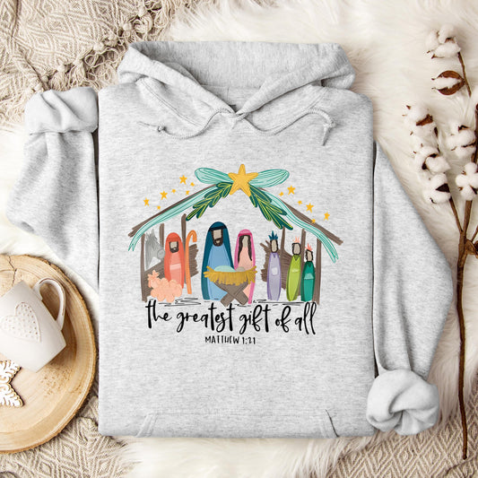 The Greatest Gift Of All Matthew 1.21 01 Hoodie