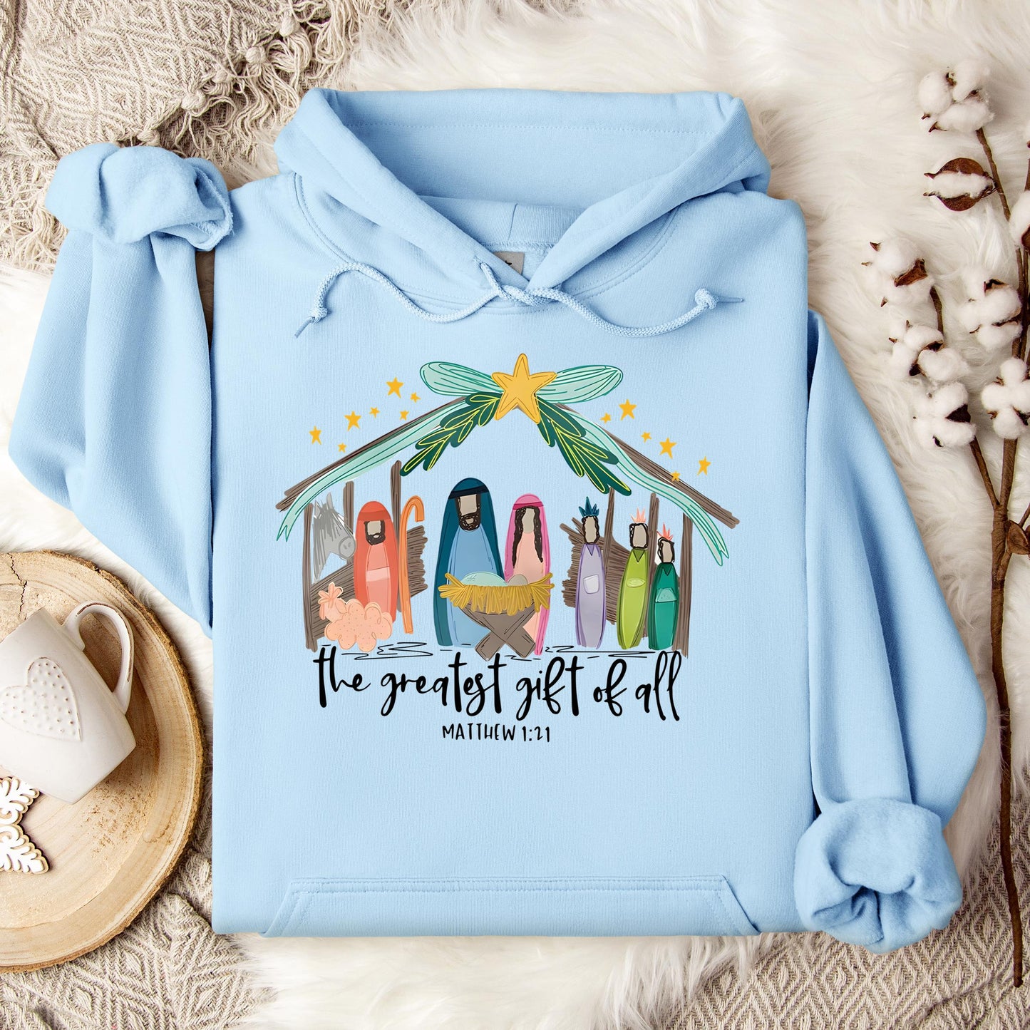 The Greatest Gift Of All Matthew 1.21 01 Hoodie