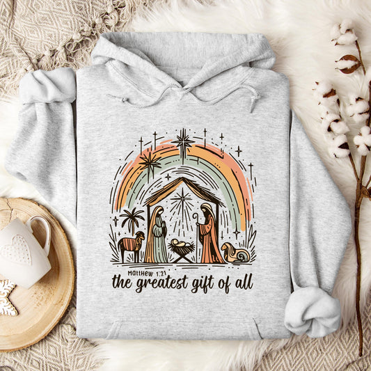 The Greatest Gift Of All Matthew 1.21 02 Hoodie