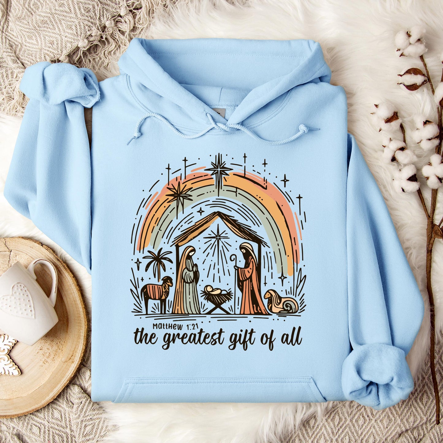 The Greatest Gift Of All Matthew 1.21 02 Hoodie