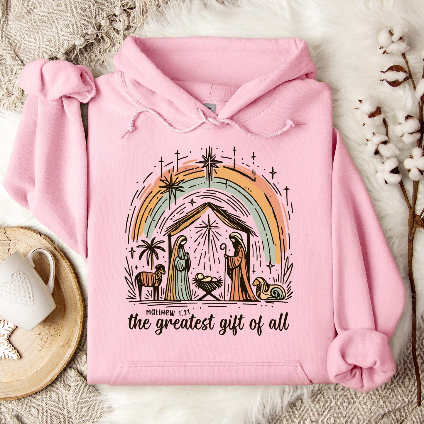 The Greatest Gift Of All Matthew 1.21 02 Hoodie