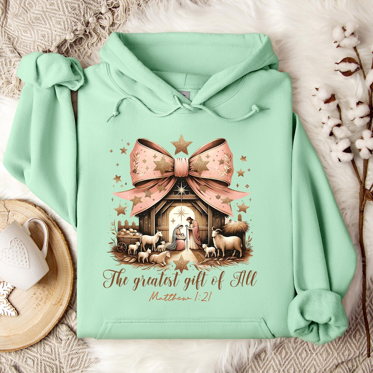 The Greatest Gift Of All Matthew 1.21 03 Hoodie
