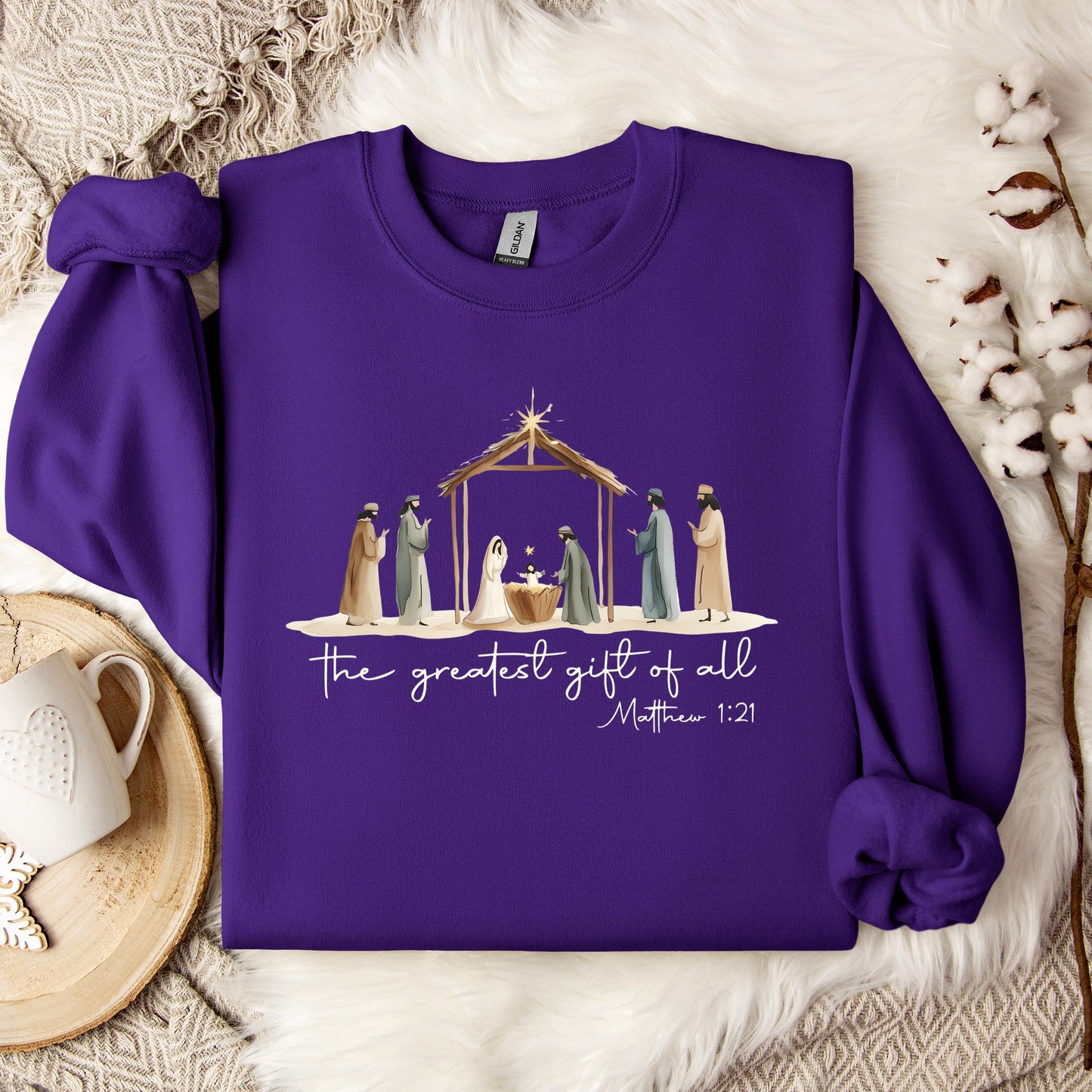 The Greatest Gift Of All Matthew 1.21 04 Sweatshirt