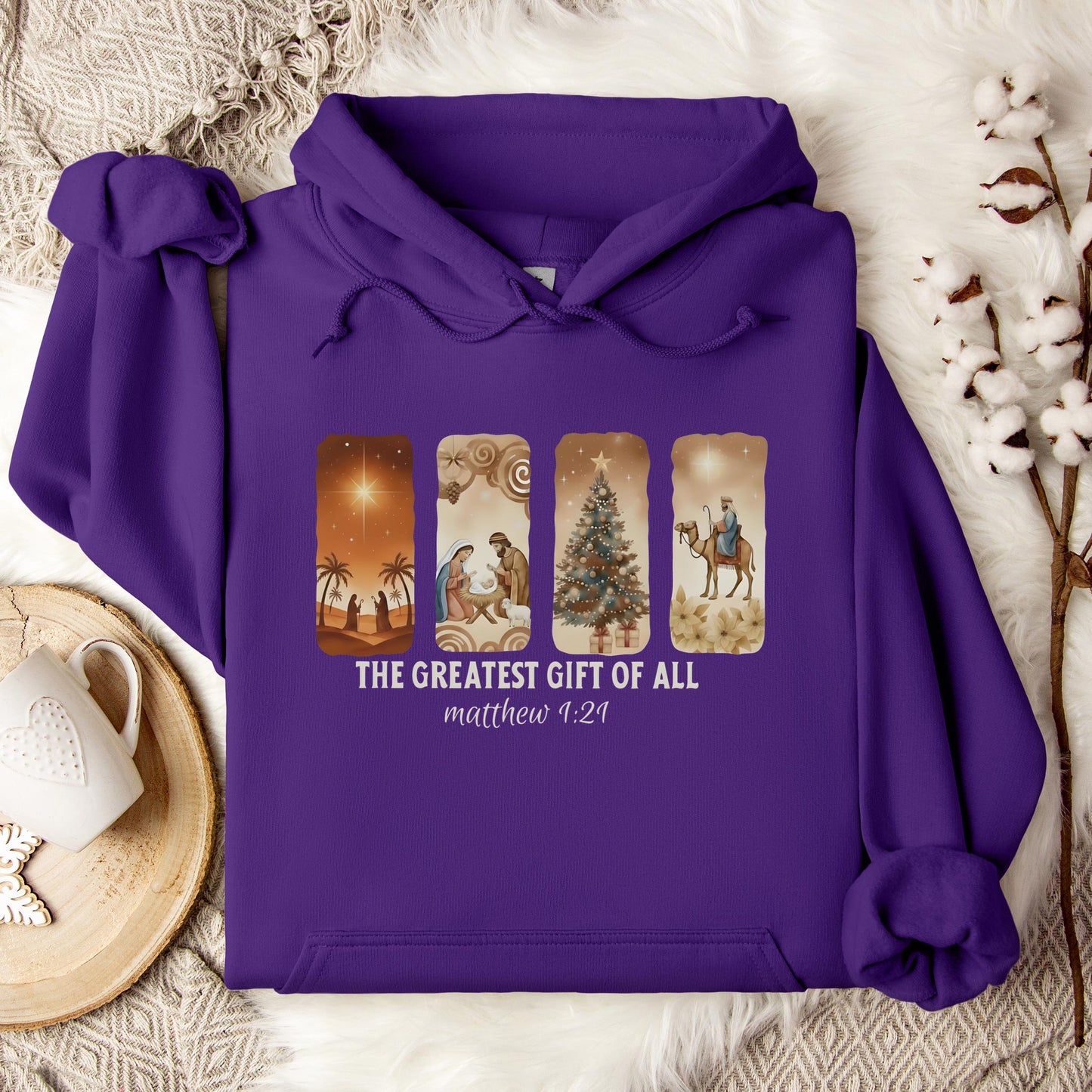 The Greatest Gift Of All Matthew 1.21 06 Hoodie