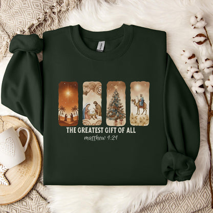 The Greatest Gift Of All Matthew 1.21 06 Sweatshirt