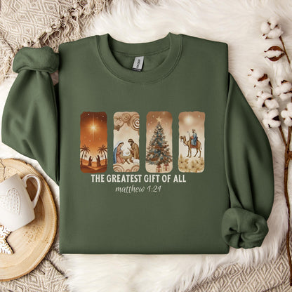 The Greatest Gift Of All Matthew 1.21 06 Sweatshirt