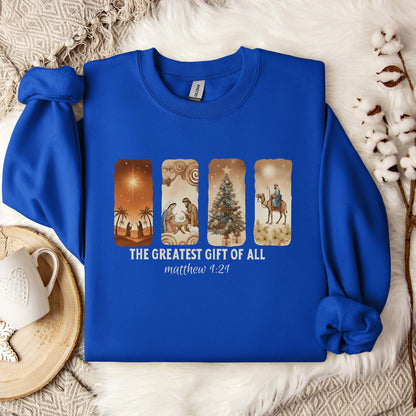The Greatest Gift Of All Matthew 1.21 06 Sweatshirt