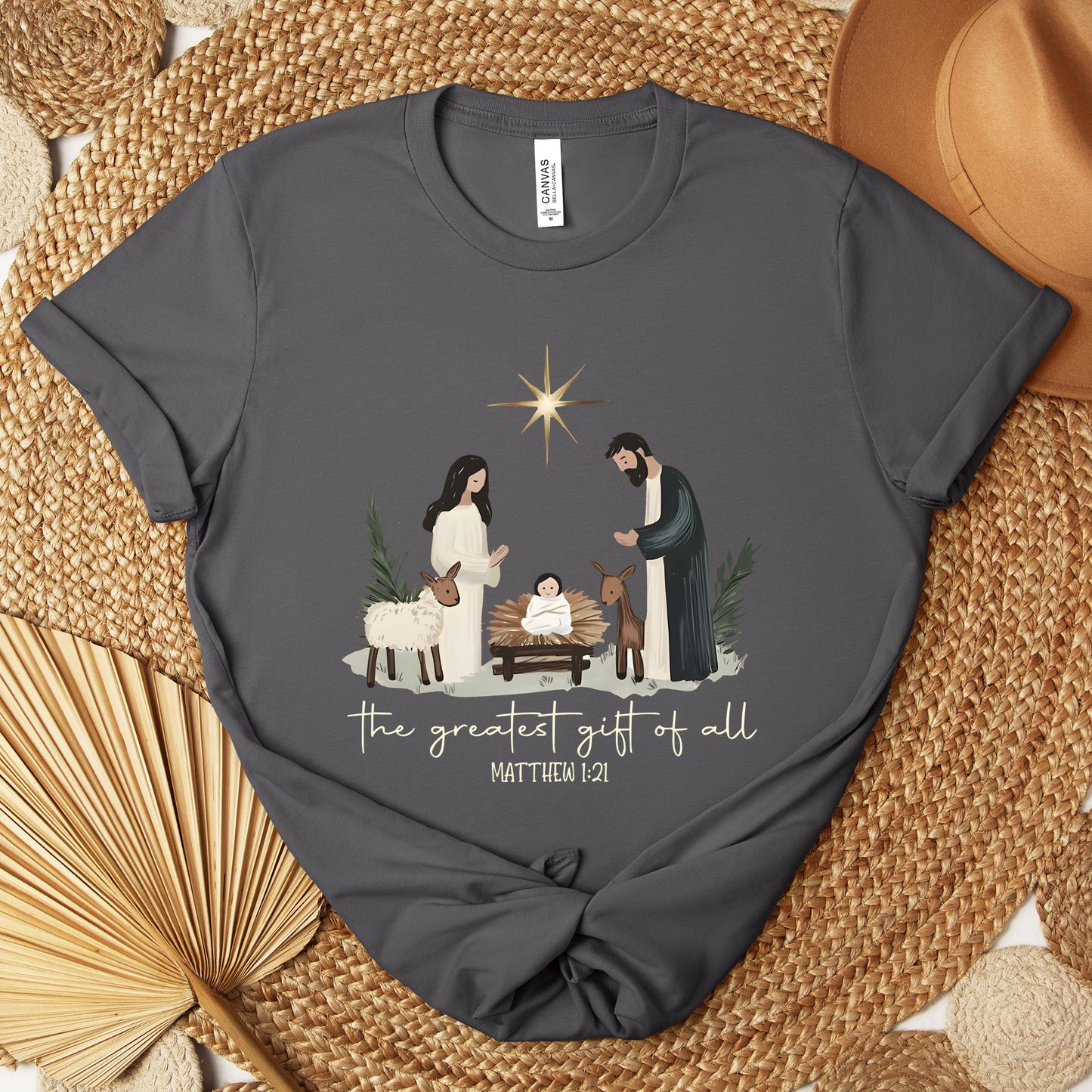 The Greatest Gift Of All Matthew 1.21 Premium T-shirt