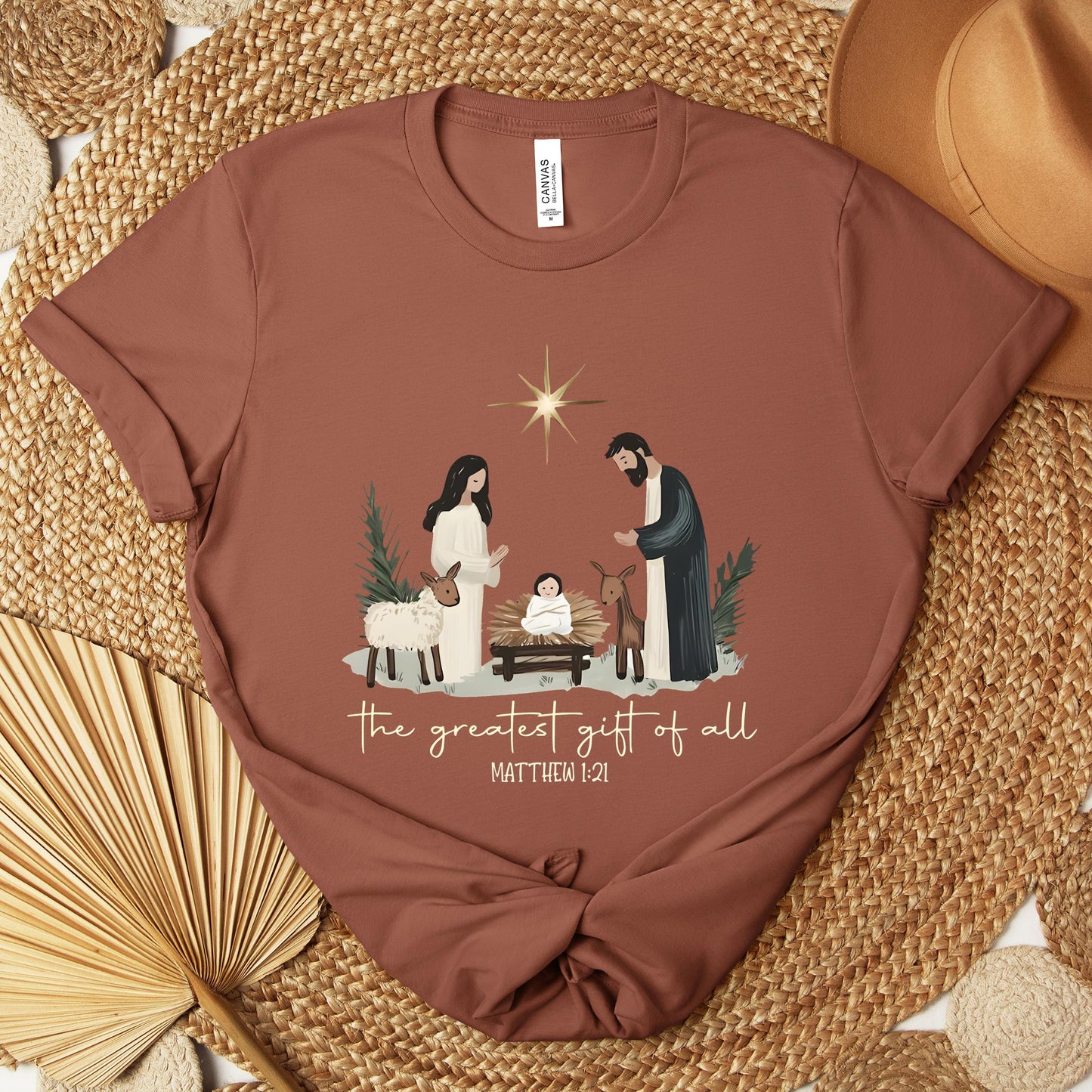 The Greatest Gift Of All Matthew 1.21 Premium T-shirt