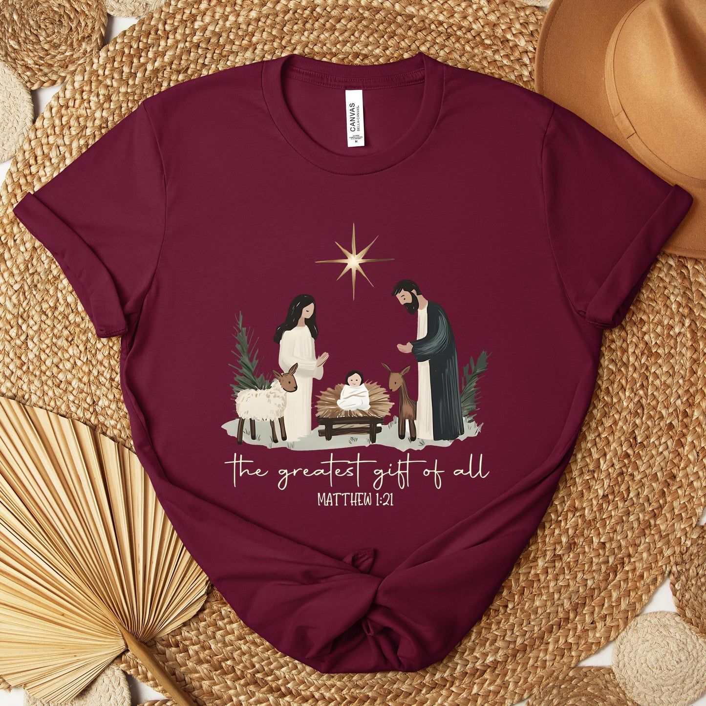 The Greatest Gift Of All Matthew 1.21 Premium T-shirt