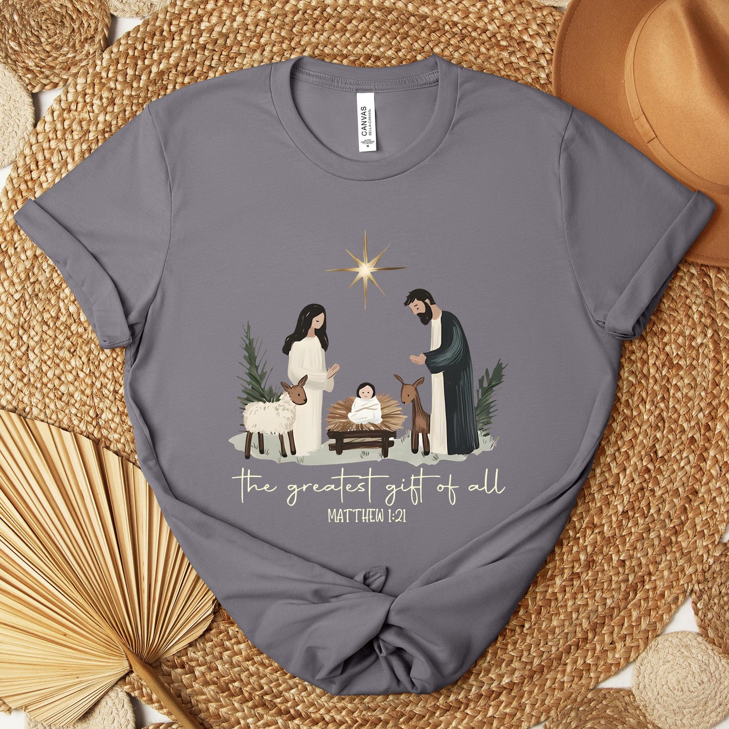 The Greatest Gift Of All Matthew 1.21 Premium T-shirt