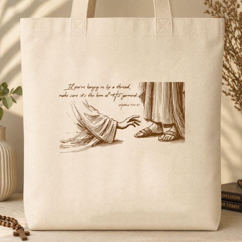 The Hem Of His Garment Matthew 9.20-21 Tote Bag