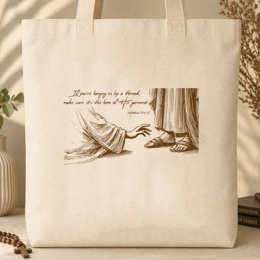 The Hem Of His Garment Matthew 9.20-21 Tote Bag