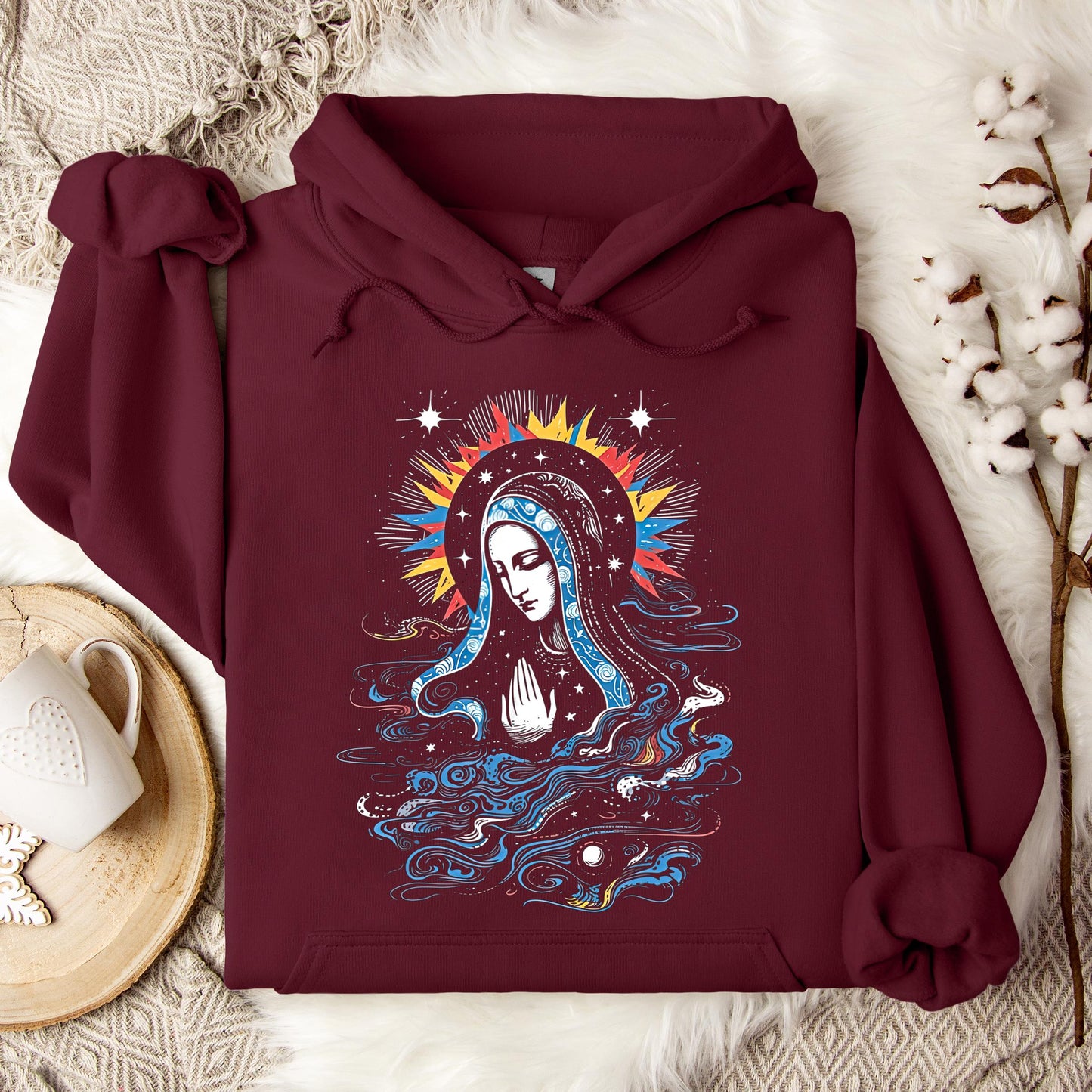 The Holy Virgin Mary 115 Hoodie