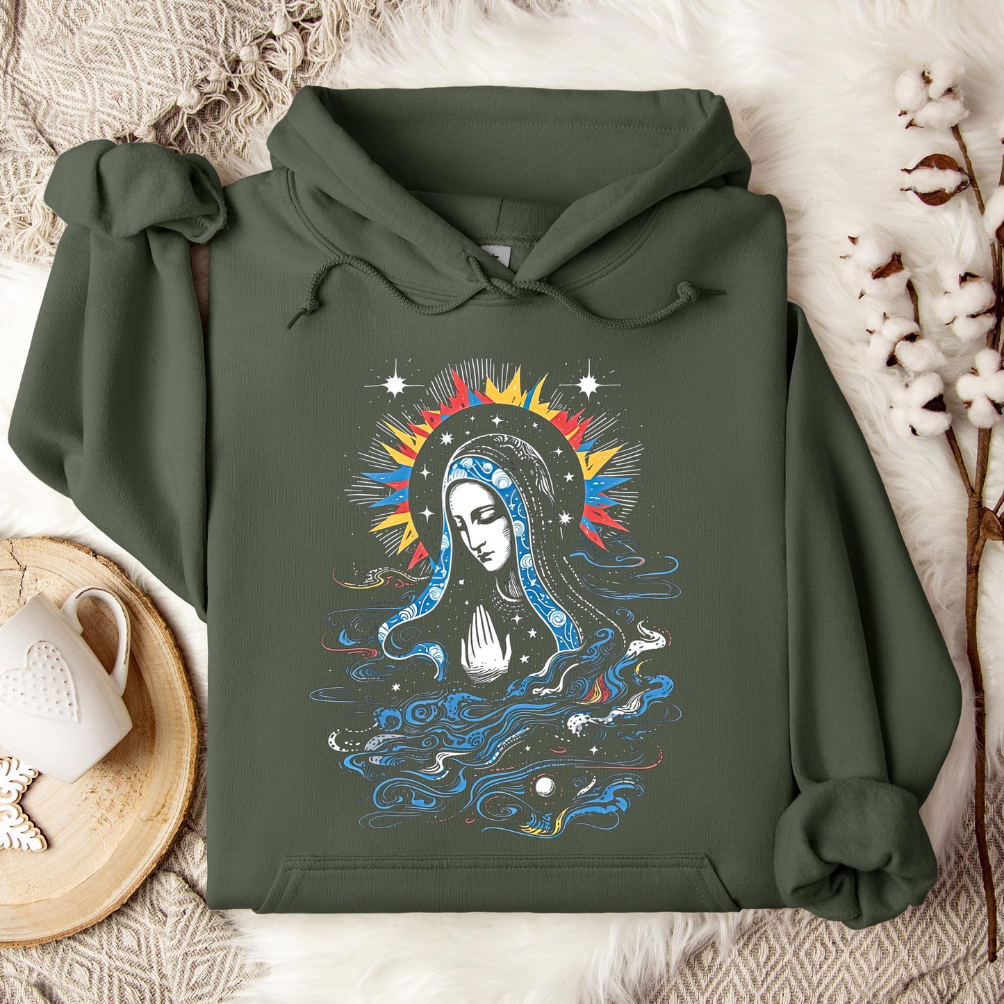 The Holy Virgin Mary 115 Hoodie