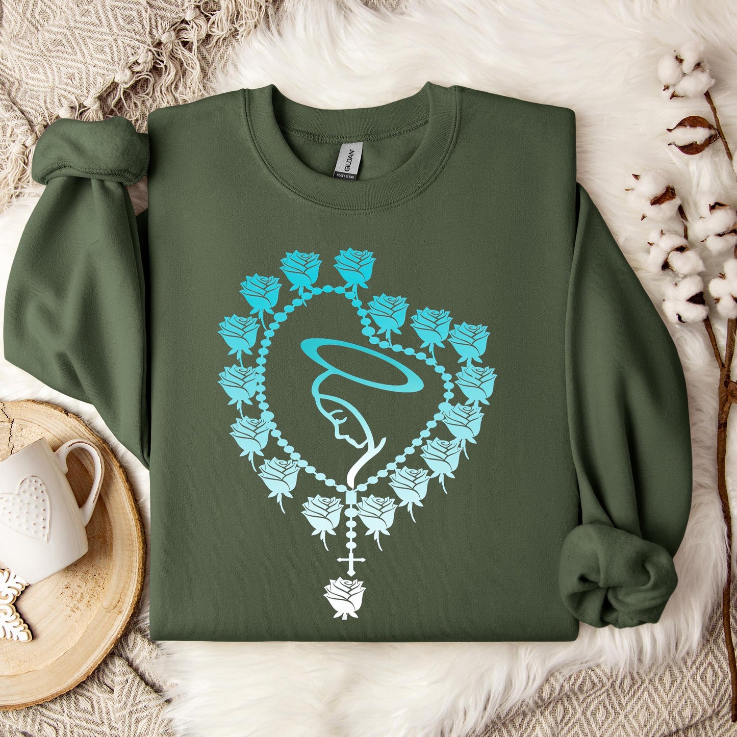 The Holy Virgin Mary 18 Sweatshirt