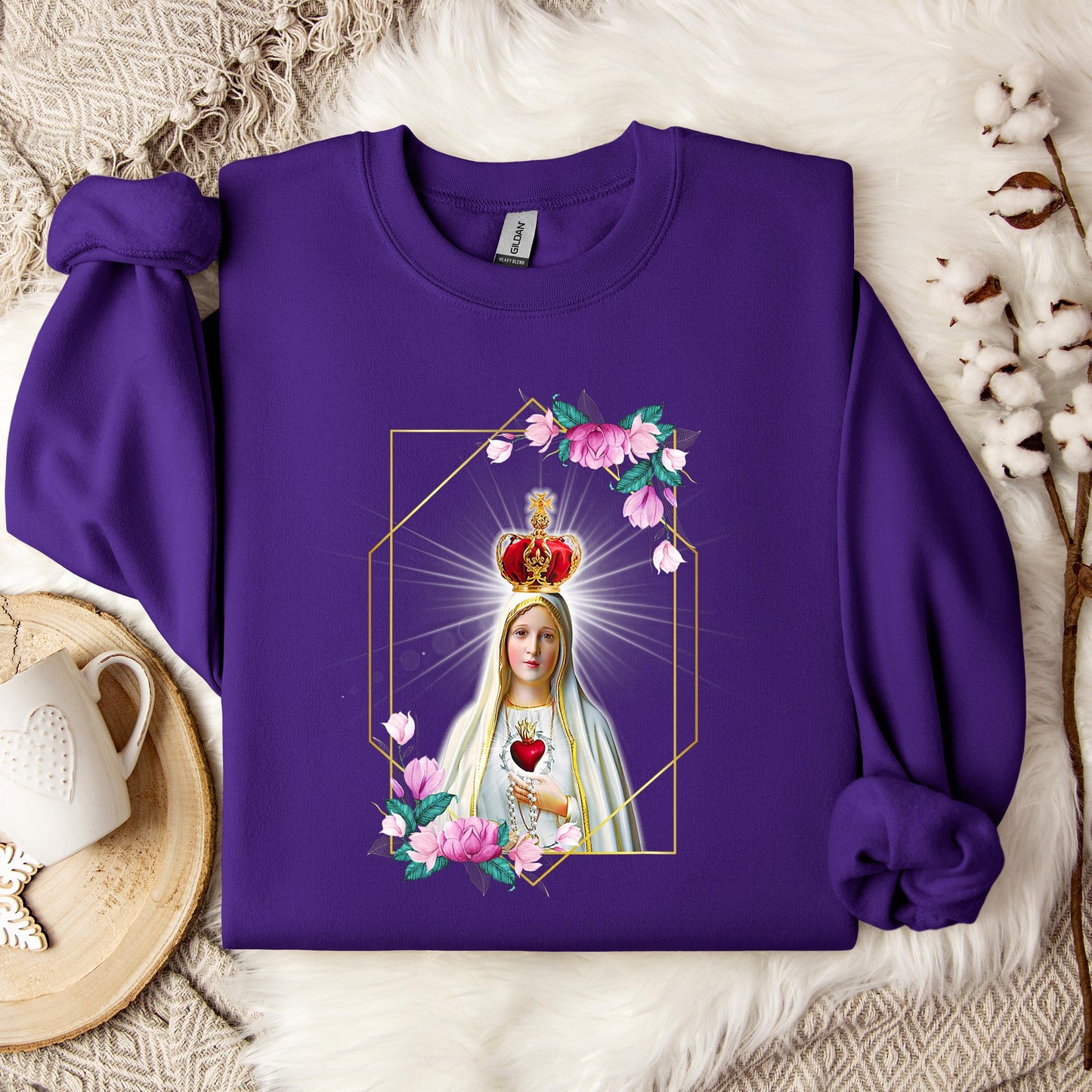 The Holy Virgin Mary 24 Sweatshirt