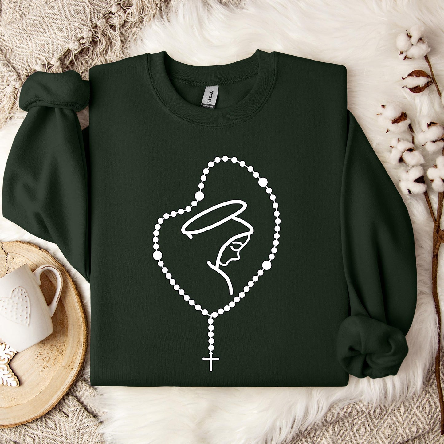 The Holy Virgin Mary 37 Sweatshirt