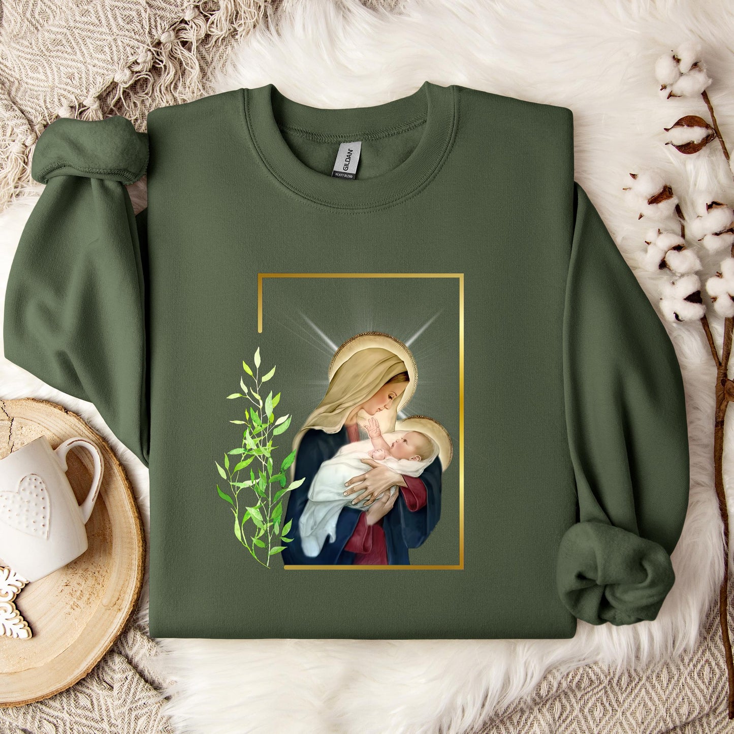 The Holy Virgin Mary 38 Sweatshirt