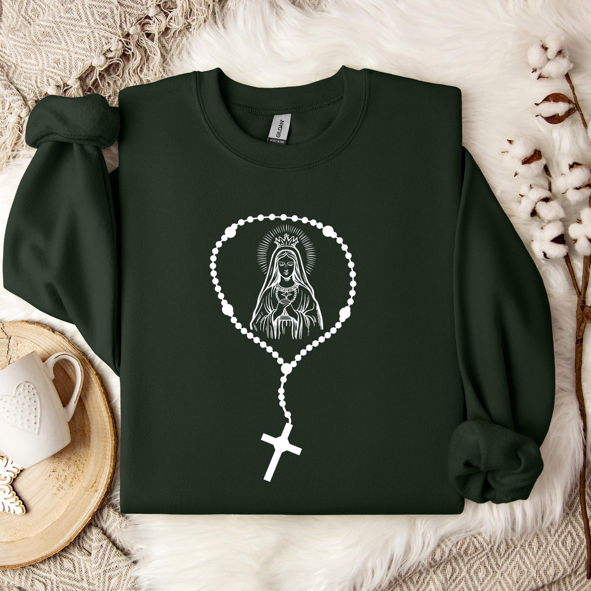 The Holy Virgin Mary 45 Sweatshirt