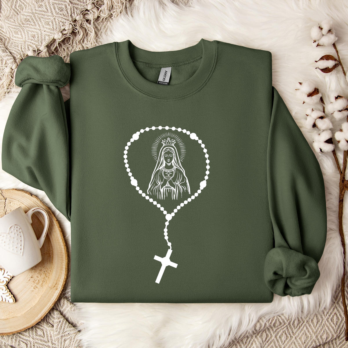 The Holy Virgin Mary 45 Sweatshirt