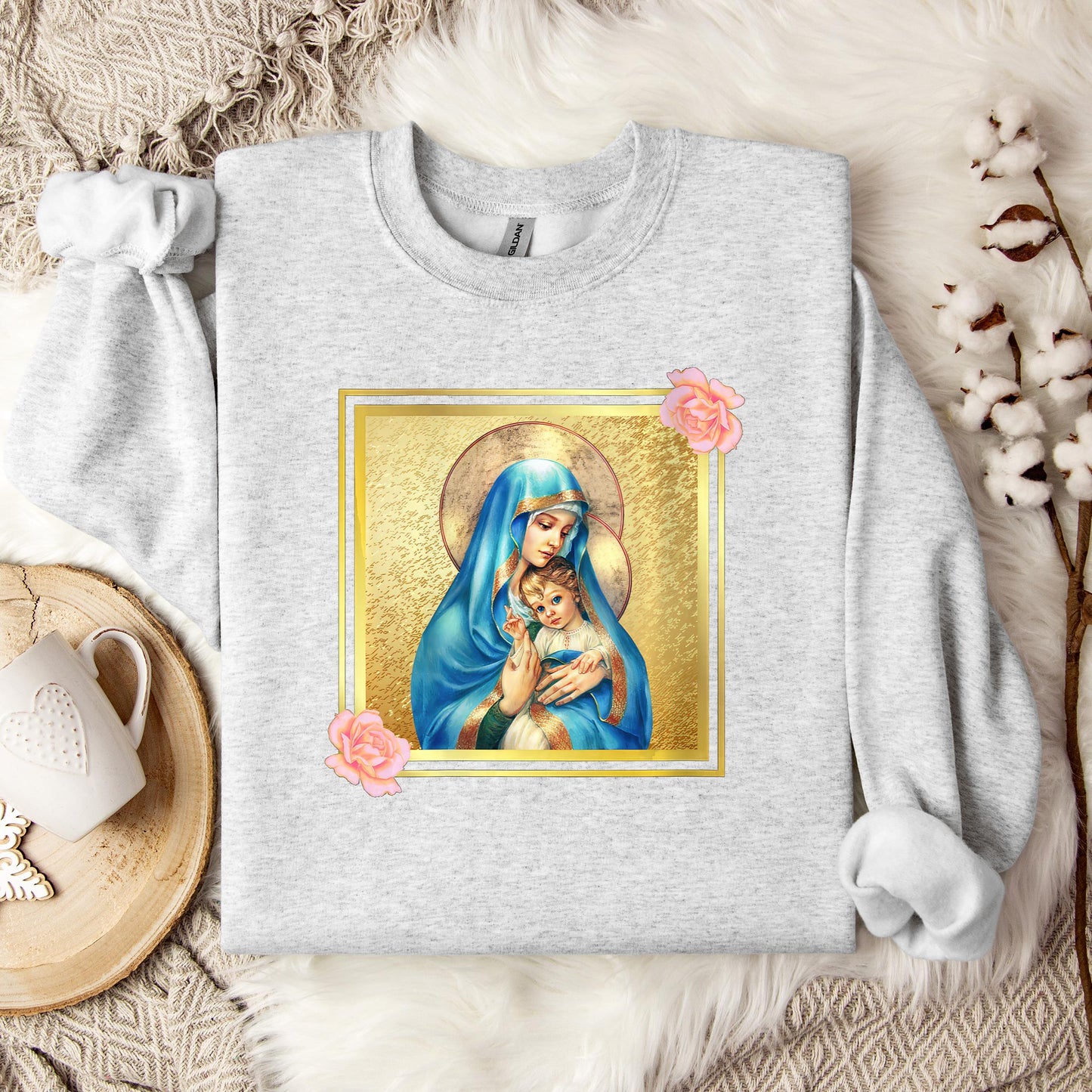 The Holy Virgin Mary 46 Sweatshirt
