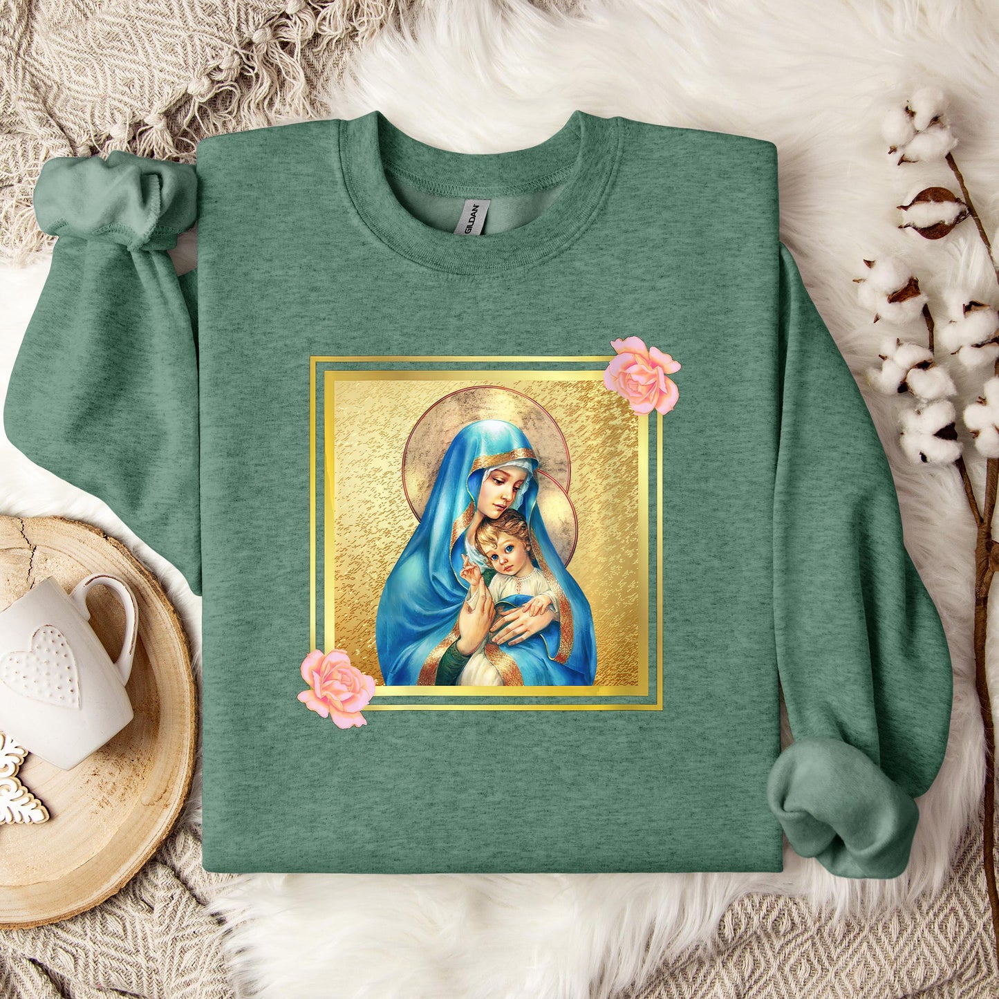 The Holy Virgin Mary 46 Sweatshirt