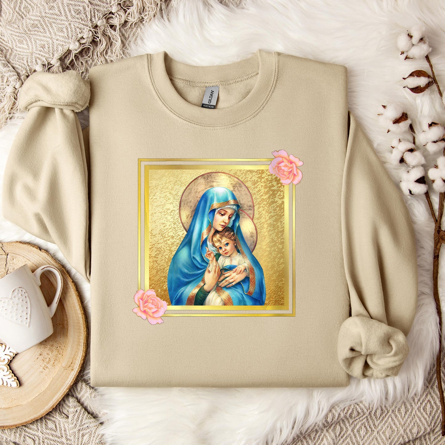 The Holy Virgin Mary 46 Sweatshirt