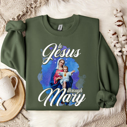 The Holy Virgin Mary 58 Sweatshirt