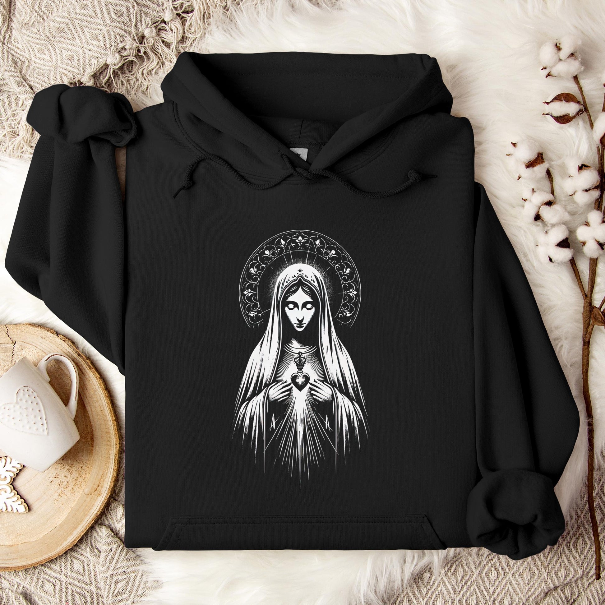 The Holy Virgin Mary 80 Hoodie