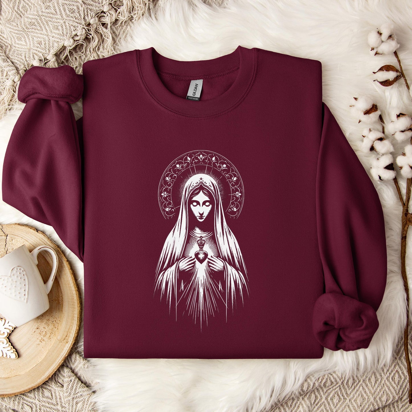 The Holy Virgin Mary 80 Sweatshirt