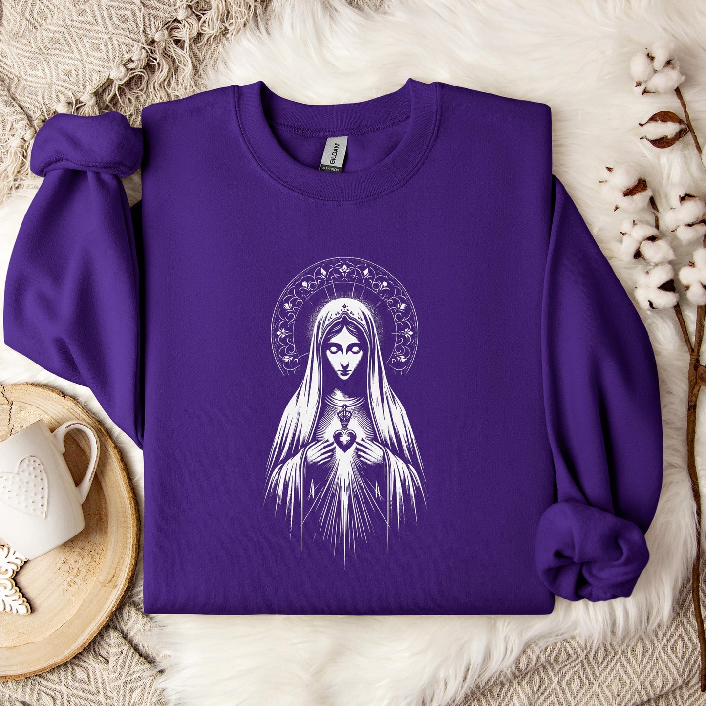 The Holy Virgin Mary 80 Sweatshirt