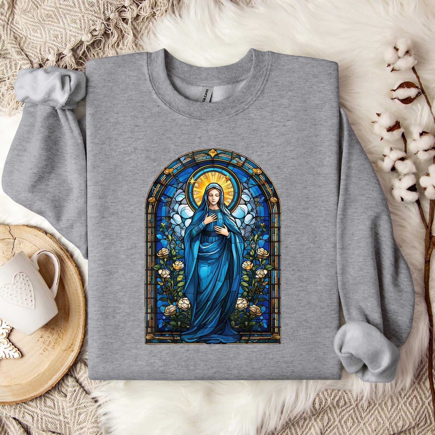 The Holy Virgin Mary 82 Sweatshirt