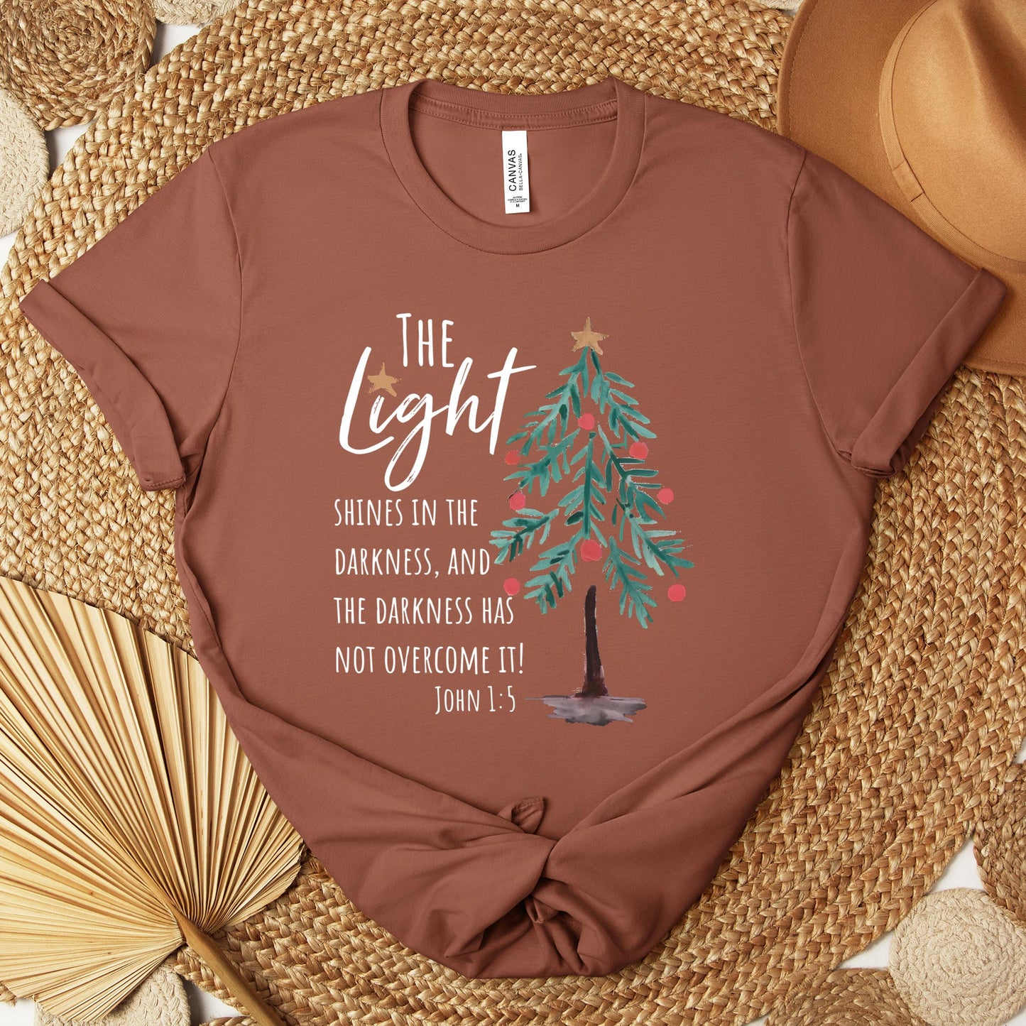The Light Shines In The Darkness And The Darkness Will Not Overcome It John 1.5 01 Premium T-shirt