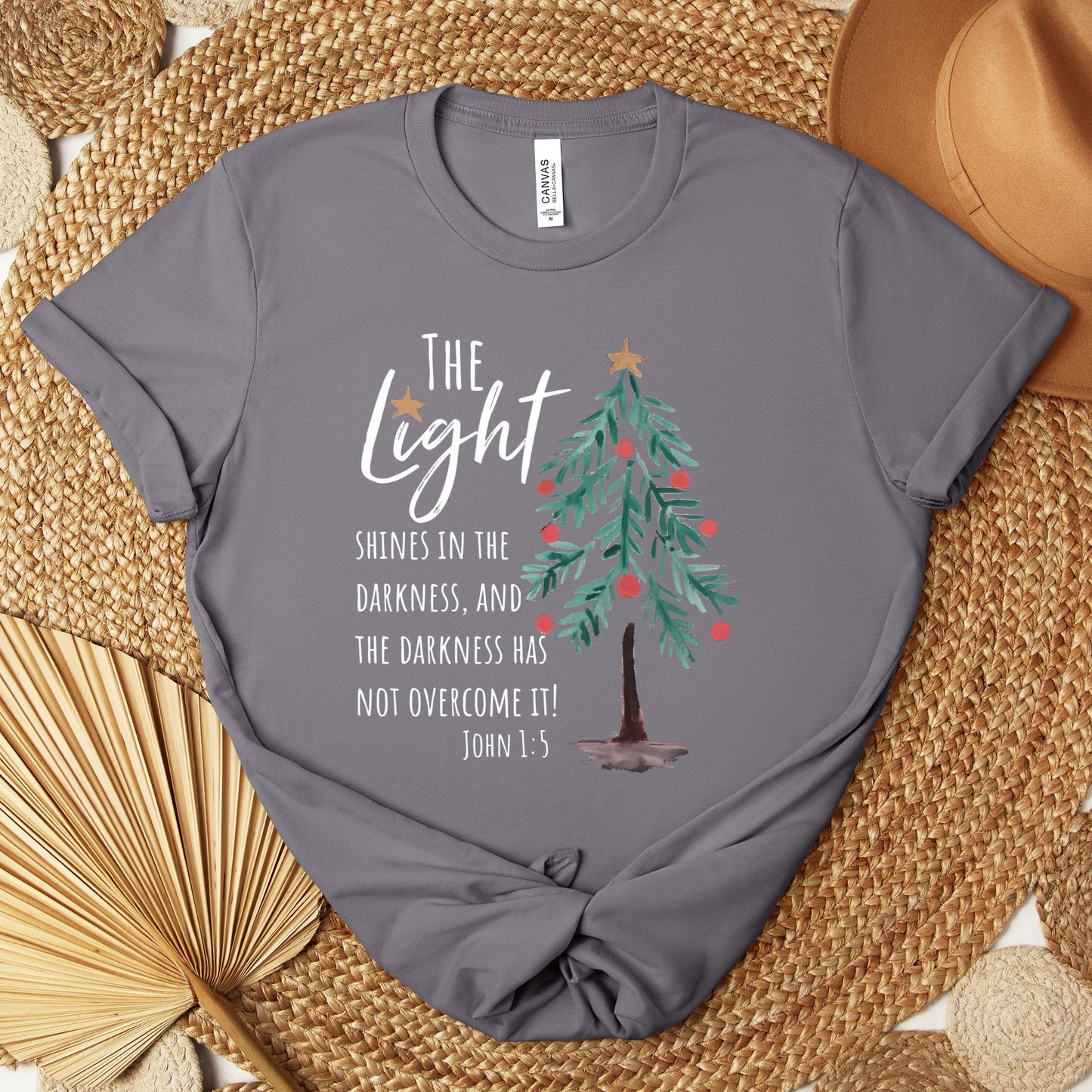 The Light Shines In The Darkness And The Darkness Will Not Overcome It John 1.5 01 Premium T-shirt