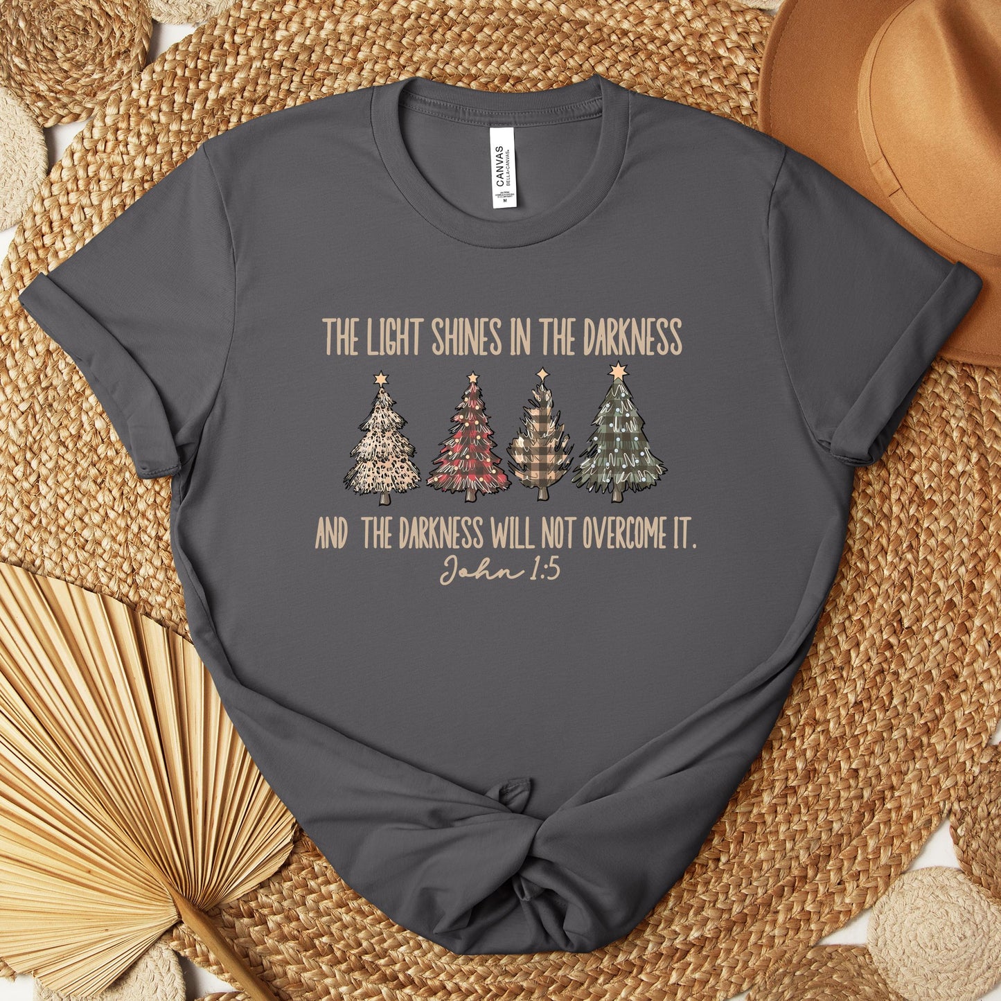 The Light Shines In The Darkness And The Darkness Will Not Overcome It John 1.5 Premium T-shirt