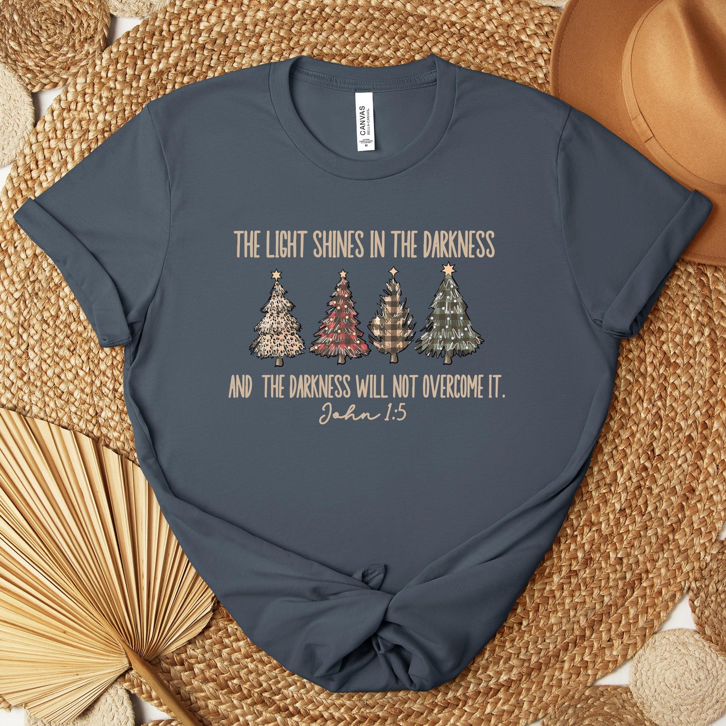 The Light Shines In The Darkness And The Darkness Will Not Overcome It John 1.5 Premium T-shirt