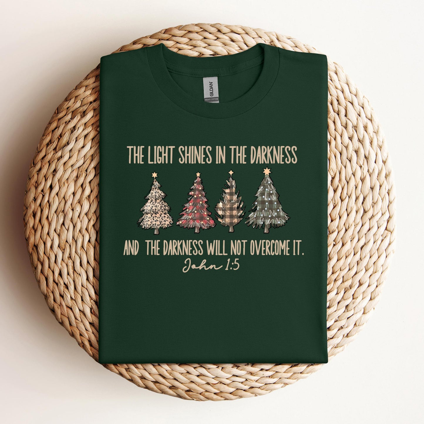 The Light Shines In The Darkness And The Darkness Will Not Overcome It John 1.5