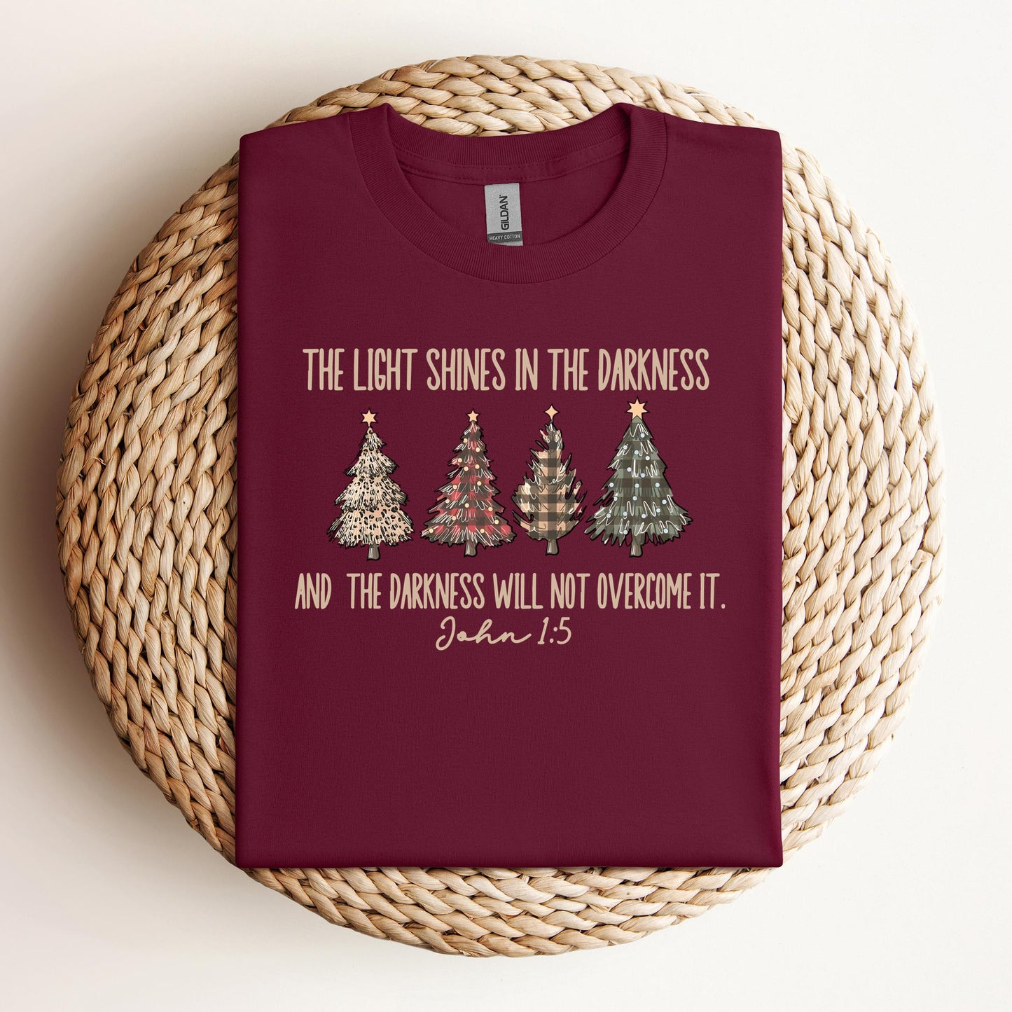 The Light Shines In The Darkness And The Darkness Will Not Overcome It John 1.5