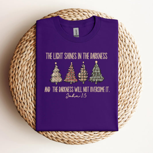 The Light Shines In The Darkness And The Darkness Will Not Overcome It John 1.5