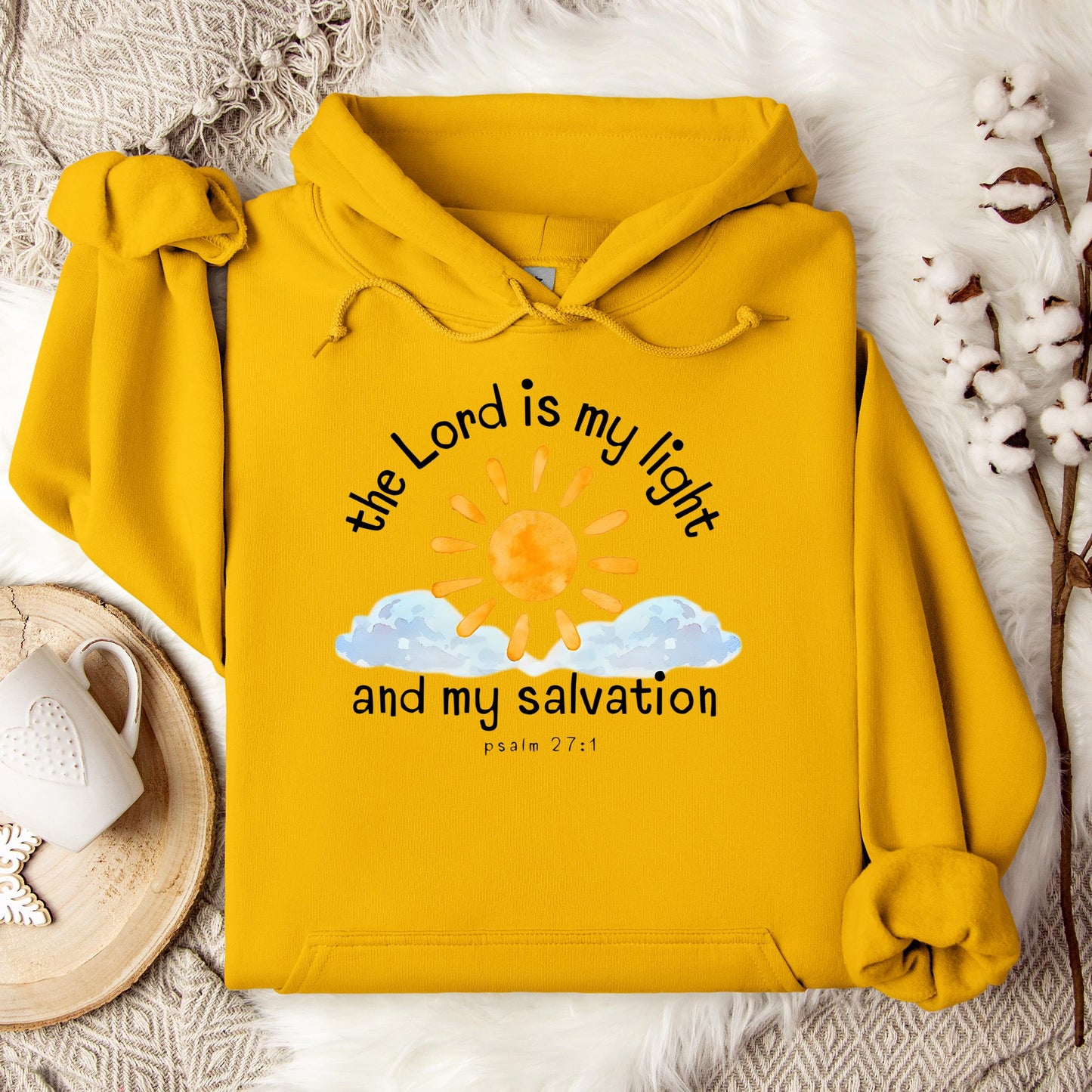 The Lord Is My Light And My Salvation Psalm 27.1 Hoodie