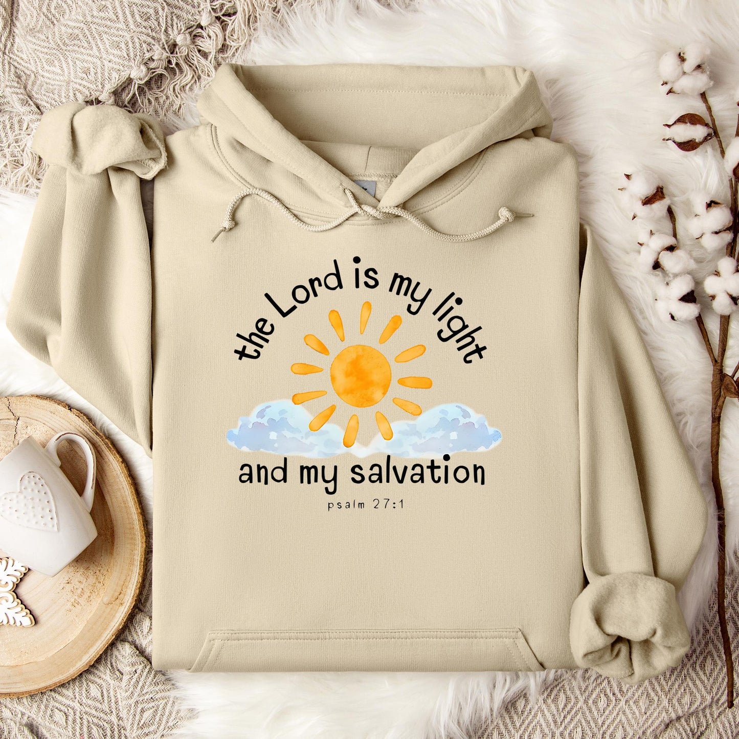 The Lord Is My Light And My Salvation Psalm 27.1 Hoodie