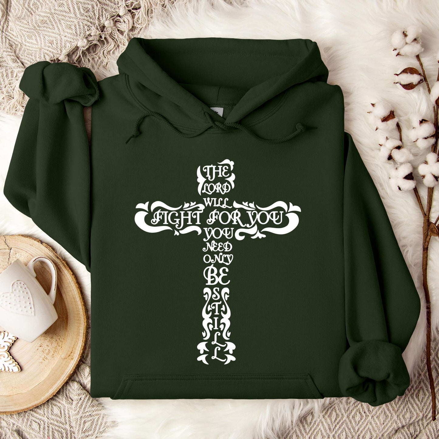 The Lord Will Fight For You Hoodie
