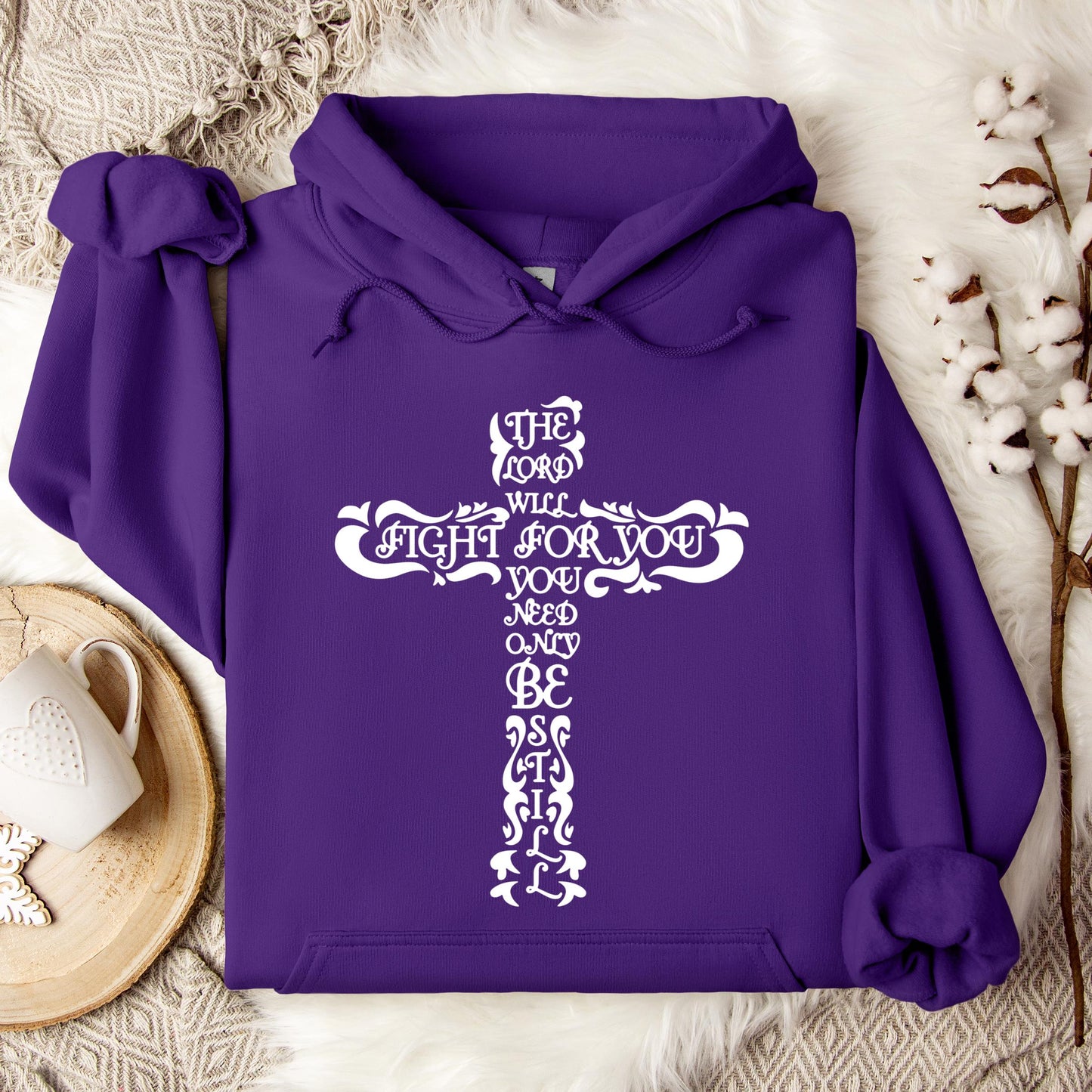The Lord Will Fight For You Hoodie