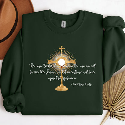 The More Eucharist We Receive The More We Will Become Like Jesus So That On Earth We Will Have A Foretaste Of Heaven