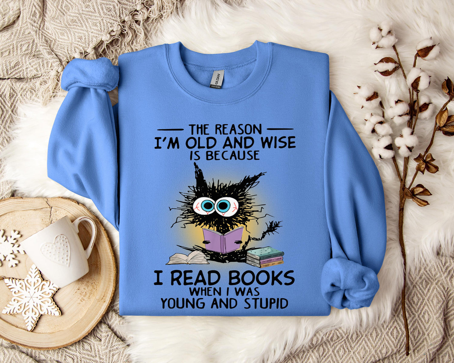 The Reason I'm Old And Wise Is Because I Read Books When I Was Young And Stupid Sweatshirt
